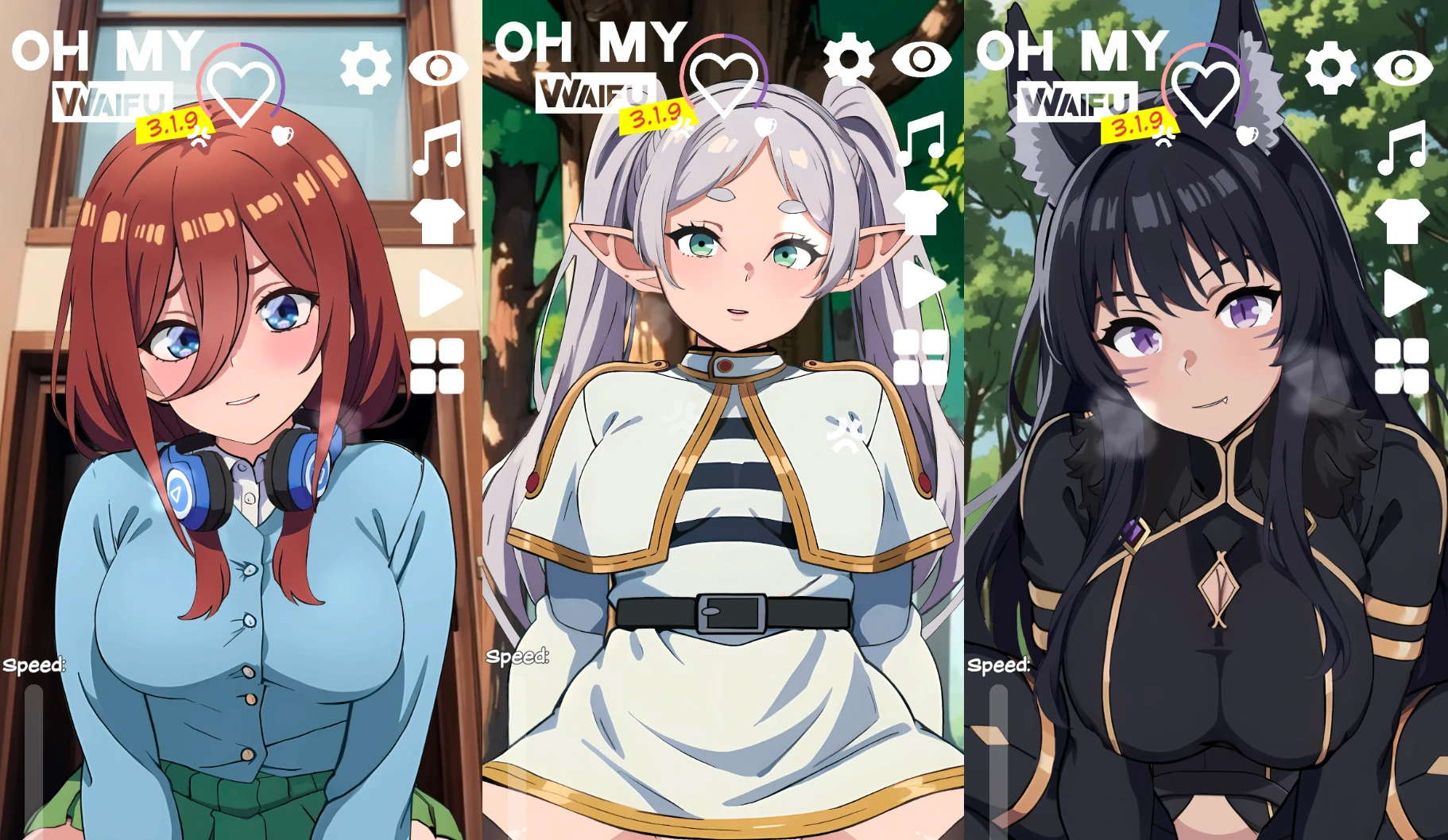 安卓+电脑【互动/动态】OH MY WAIFU v3.3.1步兵-小强游戏